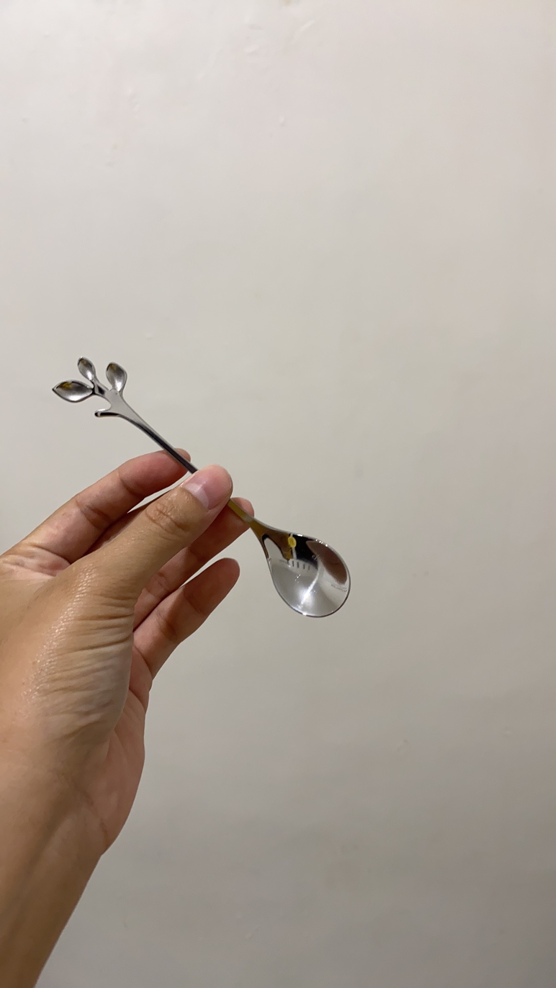 Yueqinhaishang.id .id .id  Originality Leaf Metal Coffee Spoon Small Luxury Cute Coffee Stirring Spoon Stainless Steel Seasoning Dessert Fork Teaspoon 1pc