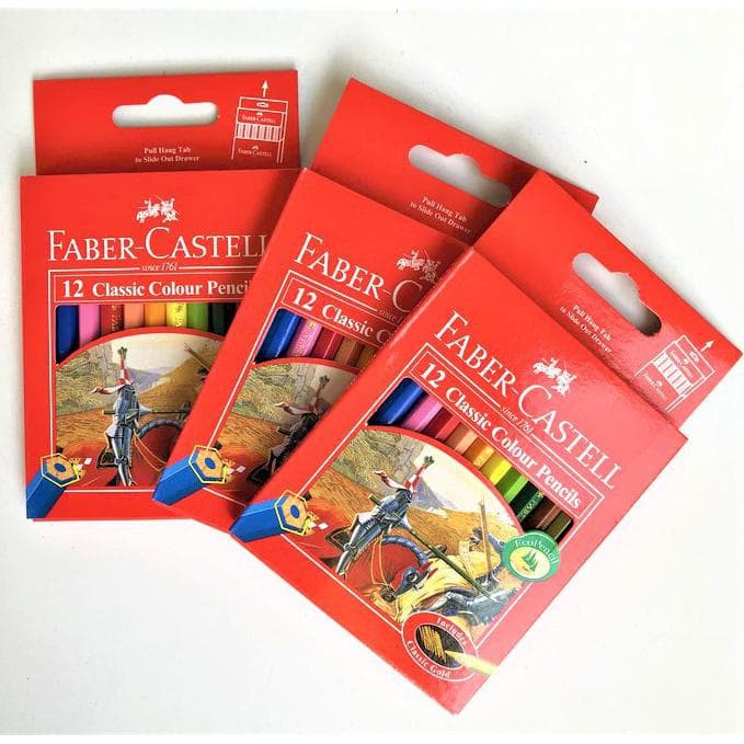 

Pensil Warna Faber Castell 12 Warna Pendek Classic