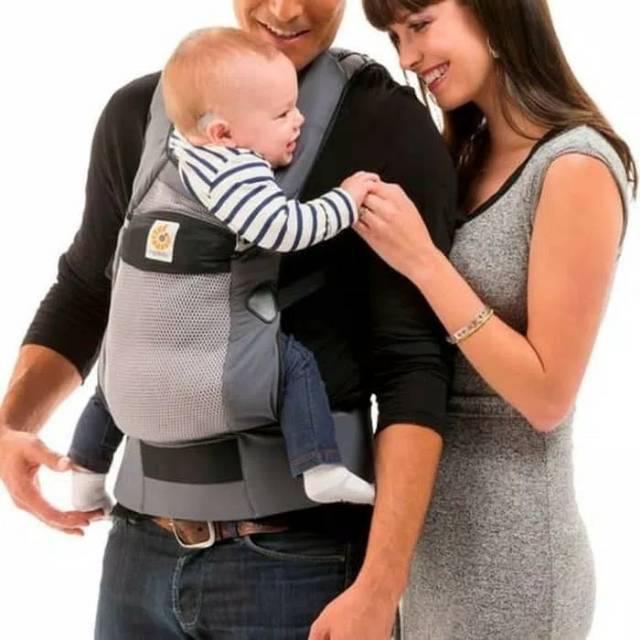 Ergobaby Ventus Baby Carrier Color Grey (Ex Kado belum pernah dipakai, non-ori)