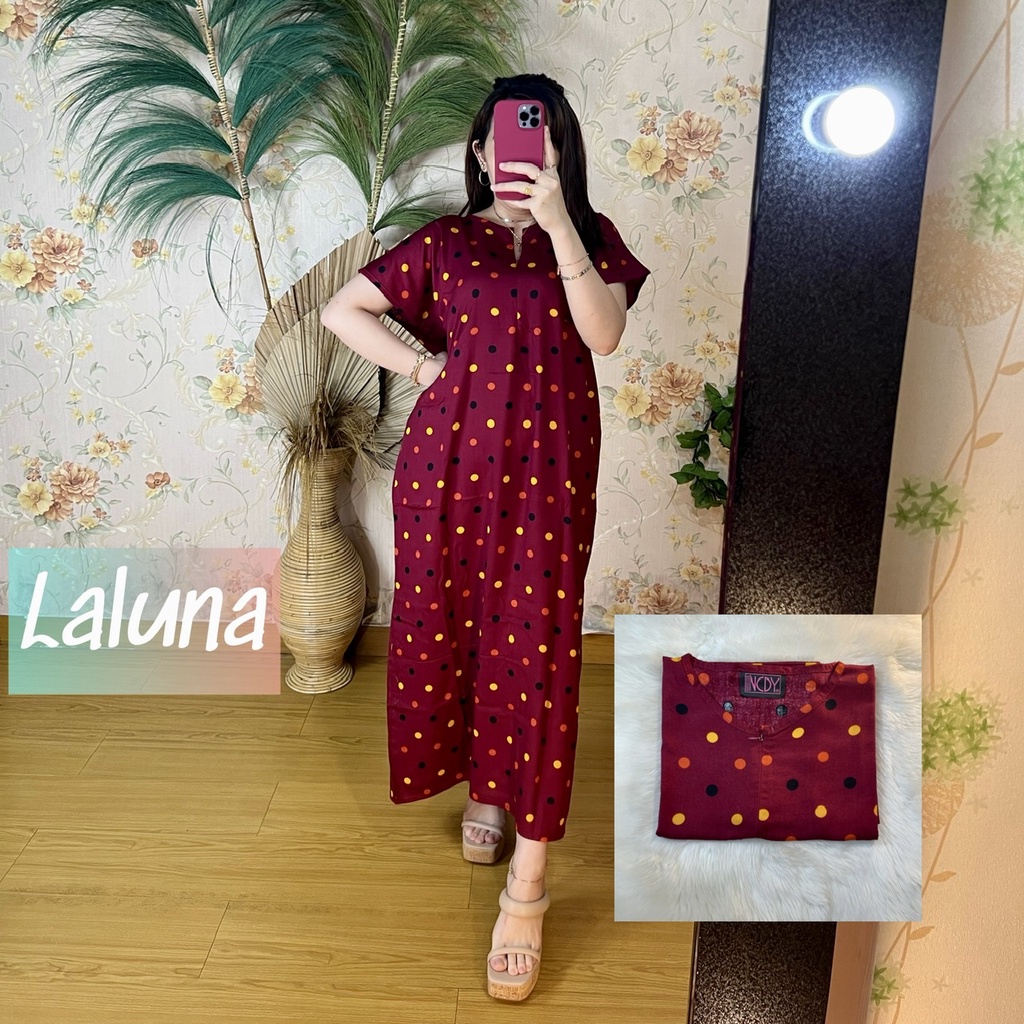 PART1 NCDY HOMEWEAR DASTER PANJANG SEMATA KAKI LD 130cm BUSUI FRIENDLY JUMBO-Laluna