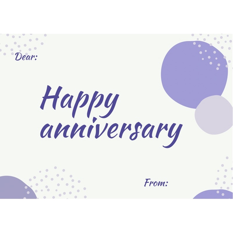 GREETING CARD HAPPY ANNIVERSARY/ KARTU UCAPAN