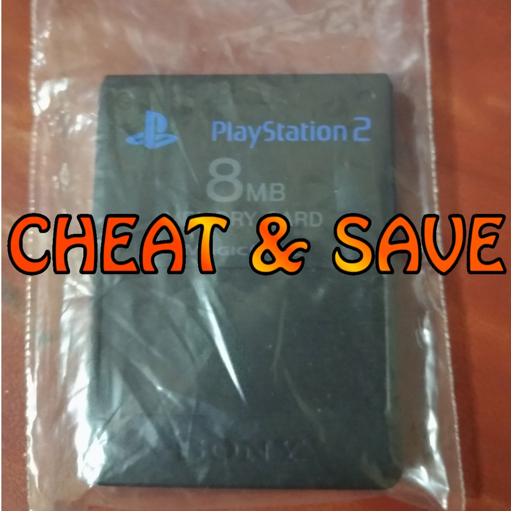 Memory Card / MC PS2 8 MB Original Bekas Cheat GameShark + Save Tamat