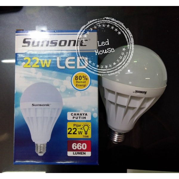 SUNSONIC Lampu Led 22 Watt - Garansi 1 Tahun