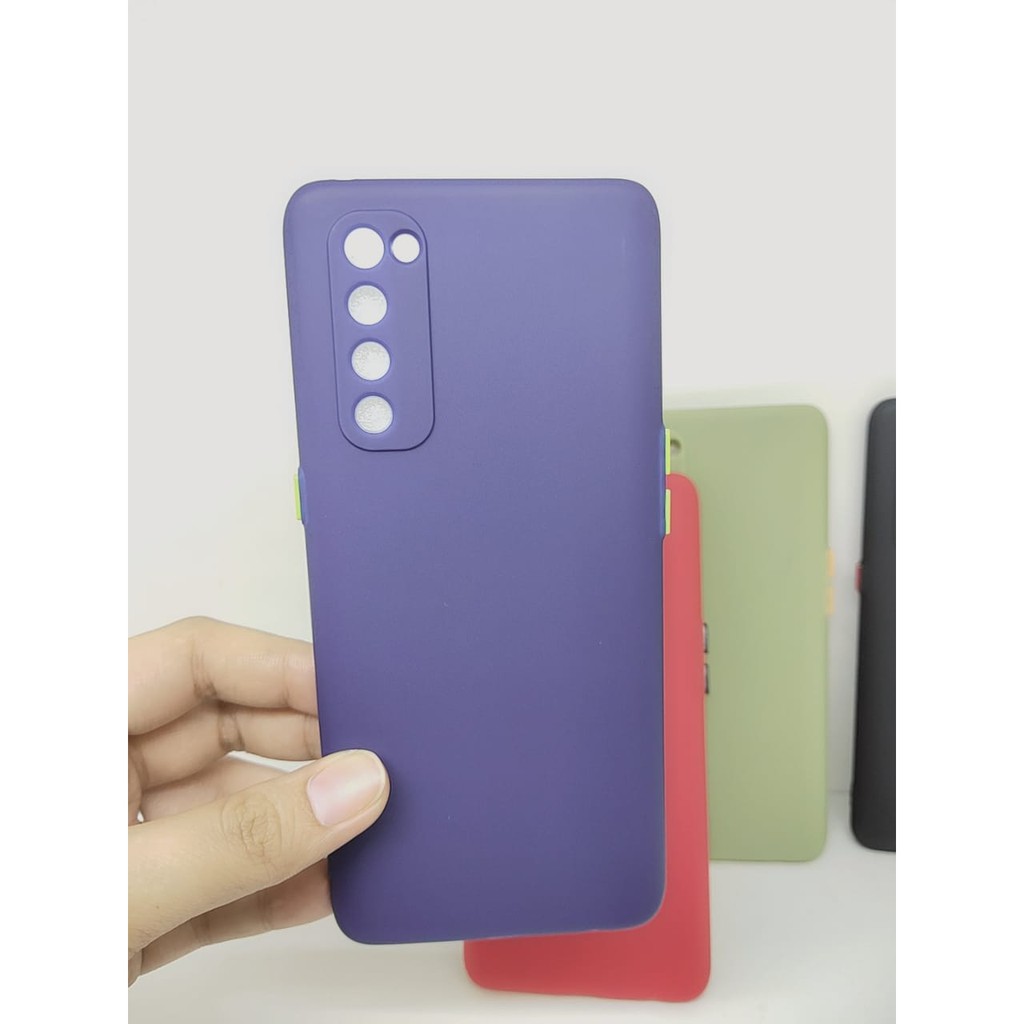 SMPC TPU Candy Oppo Reno4 Pro 6.5 inch SoftCase Macaron Protection Camera Tombol Warna