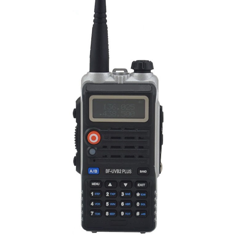 Taffware Walkie Talkie Dual Band 8W 128CH UHF+VHF - BF-UVB2 Plus - Black