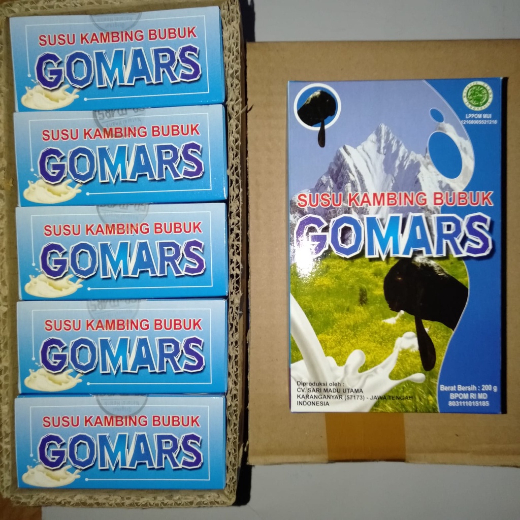 Susu Kambing Bubuk GOMARS Isi 5 Kotak