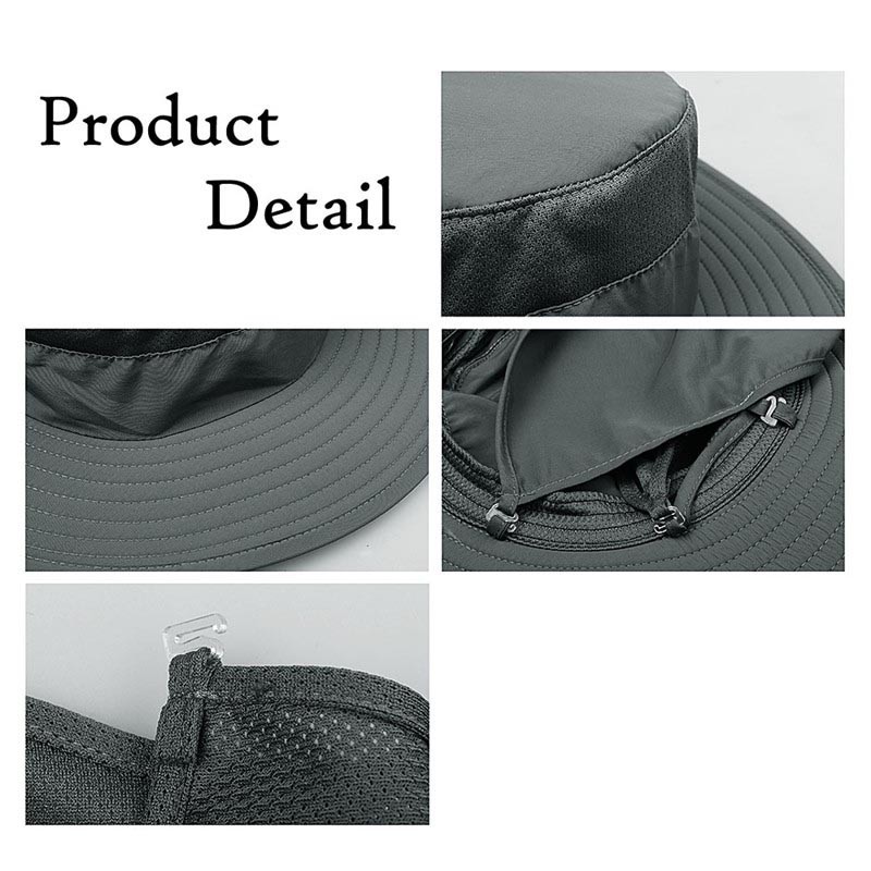 Topi Gunung / Mancing Camping Outdoor Anti UV Matahari Fishing Hat Round Edge Army Green Grab Medan