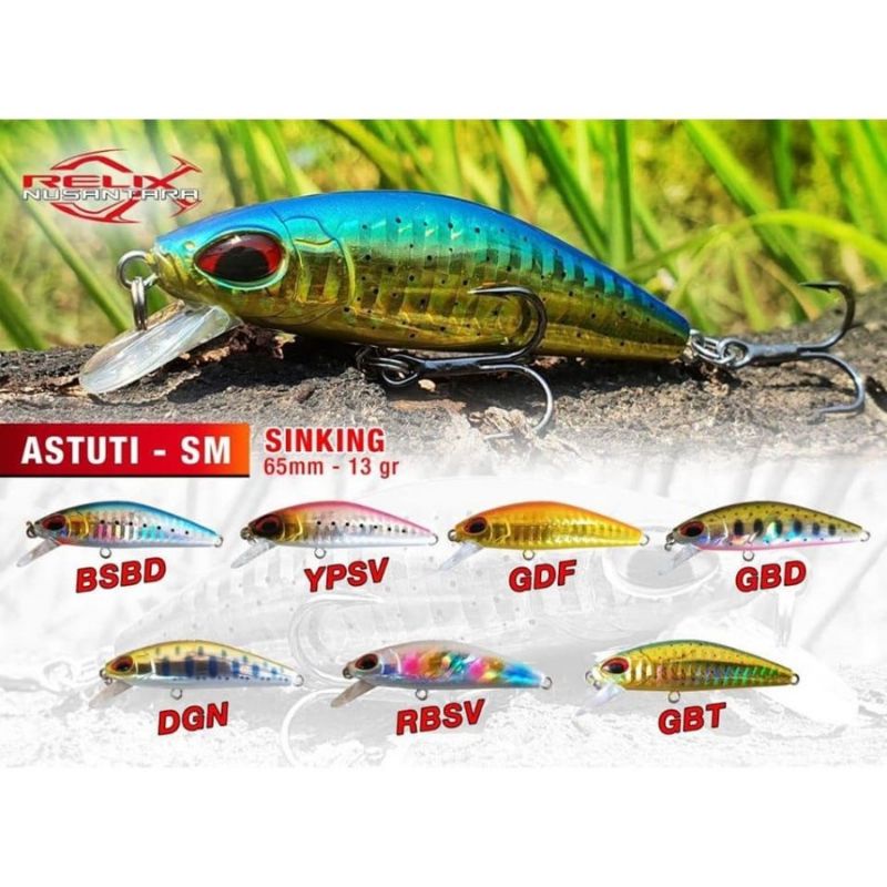 Minnow Relix Nusantara Astuti SM 65mm / 13gr