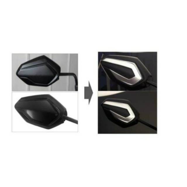 GARNISH BACK MIRROR VARIO NEW ORIGINAL HONDA AHM / GARNISH SPION BARU DAN SEGEL(SEPASANG)