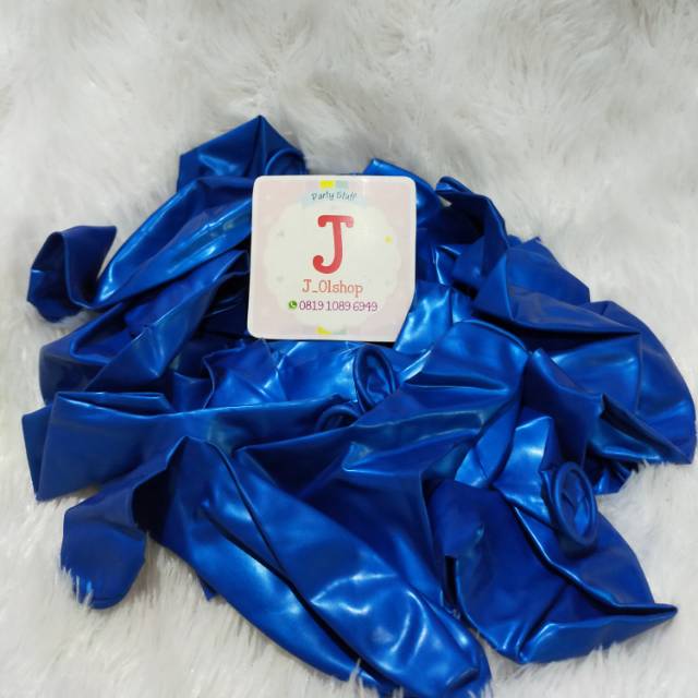 Balon Latex Biru Tua