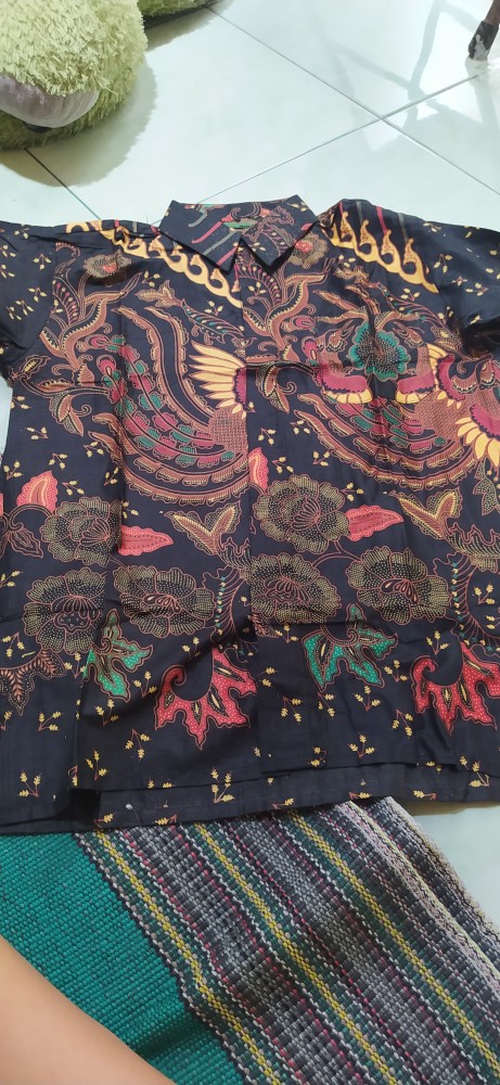 Batik Couple Keluarga Sania Ruffle Ori Ndoro Jowi Dnt Motif Kupu