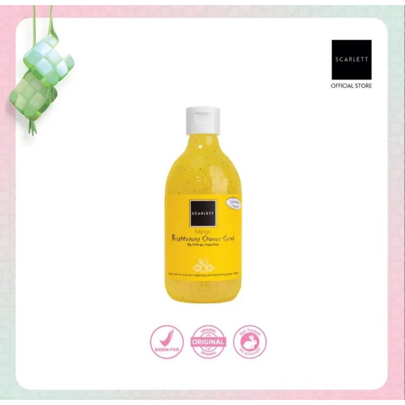 Scarlett Whitening Shower Scrub - Sabun Mandi Scarlett - Sabun mandi Cair - Sabun Pemutih - Glutathi