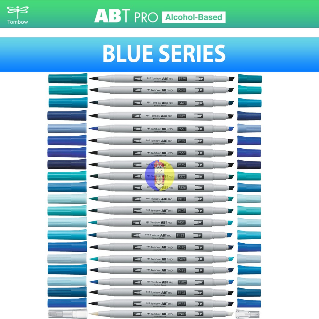 

Tombow Dual brush pen ABT Pro | Blue Series |