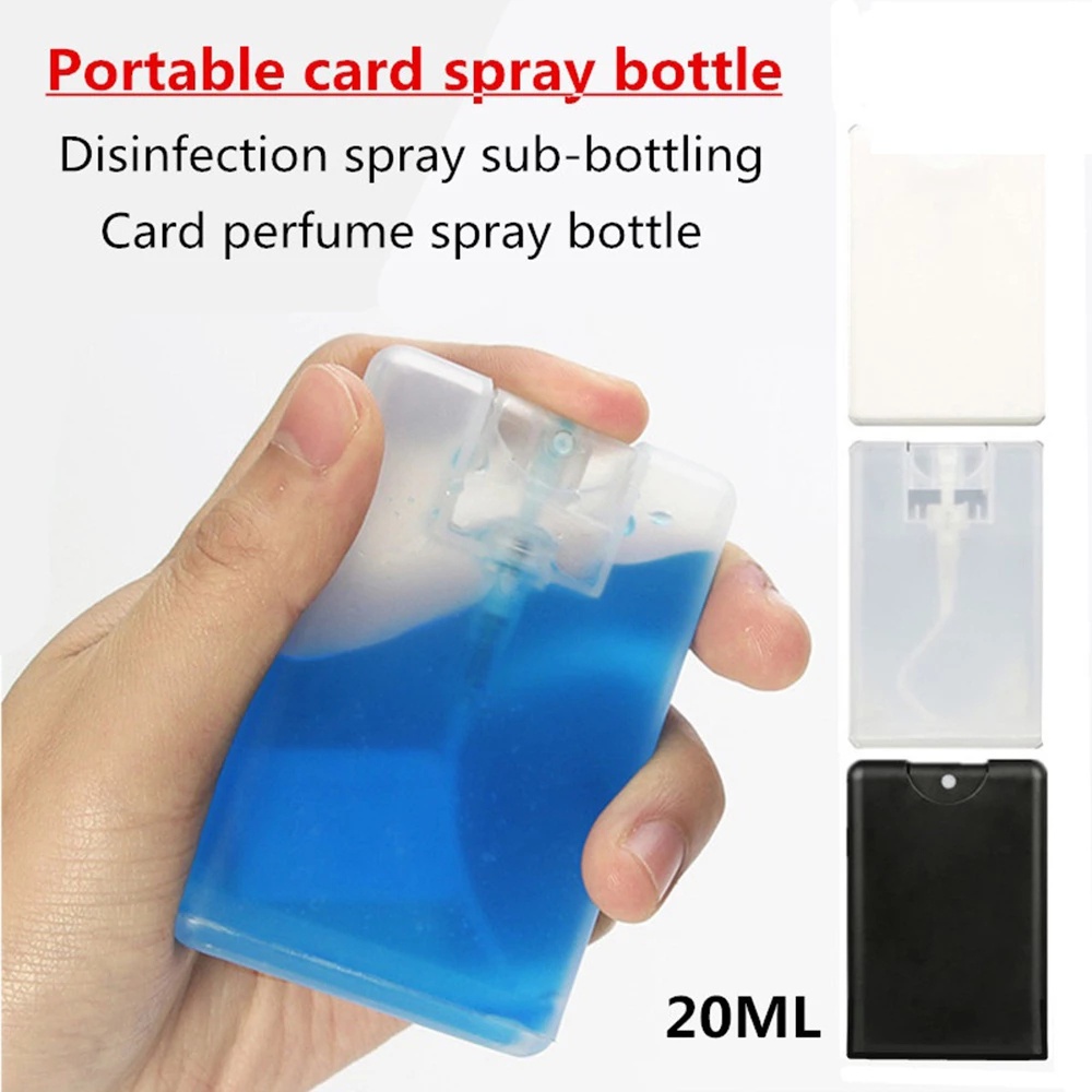 [ 20ML Mini Card Type Press Empty Sprayer Bottle ] [  Fine Mist Atomizer Separate Bottle / Refillable Perfume Sub-bottle for Travel  ]