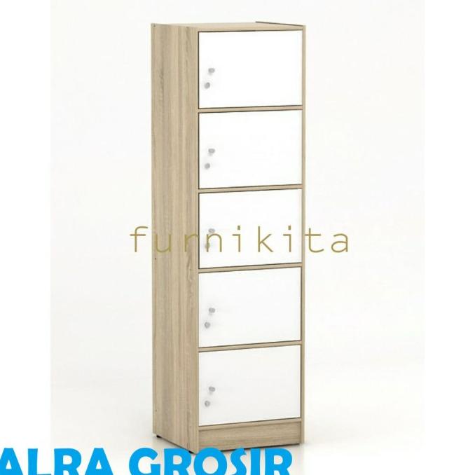 

LEMARI SERBAGUNA SUSUN 5 FULL KUNCI KABINET SERBAGUNA RAK BUKU FNK