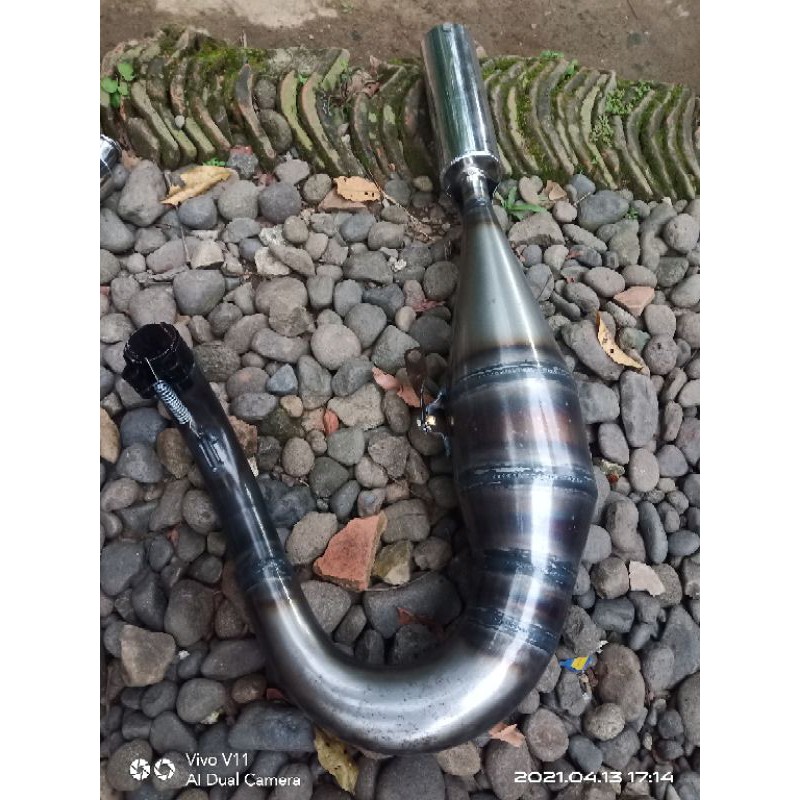 KNALPOT VESPA PRP KIRI SILENCER CHROME