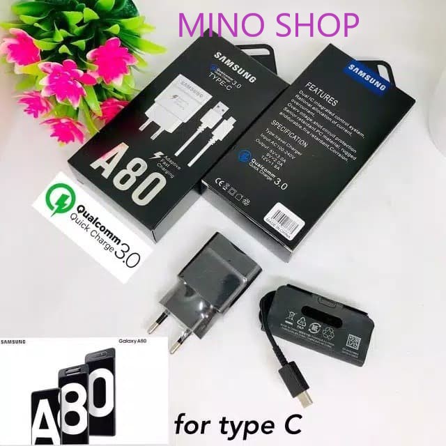 CHARGER - TC ORI SAMSUNG A80 TYPE-C FAST CHARGING