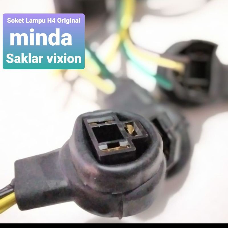 Socket H4 Fitting Soket Lampu H4 original MOBIL & MOTOR