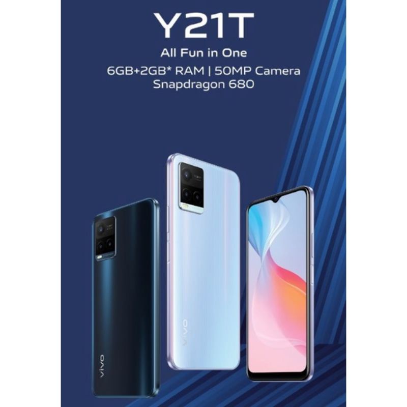 VIVO Y21T Ram 8/128gb Baterai 5000mAh