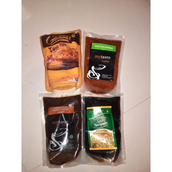 

MY TASTE - BOLOGNESE SAUSE / TERIYAKI SAUSE / BLACKPAPPER SAUSE / CHEESE SAUSE 500gr HALAL