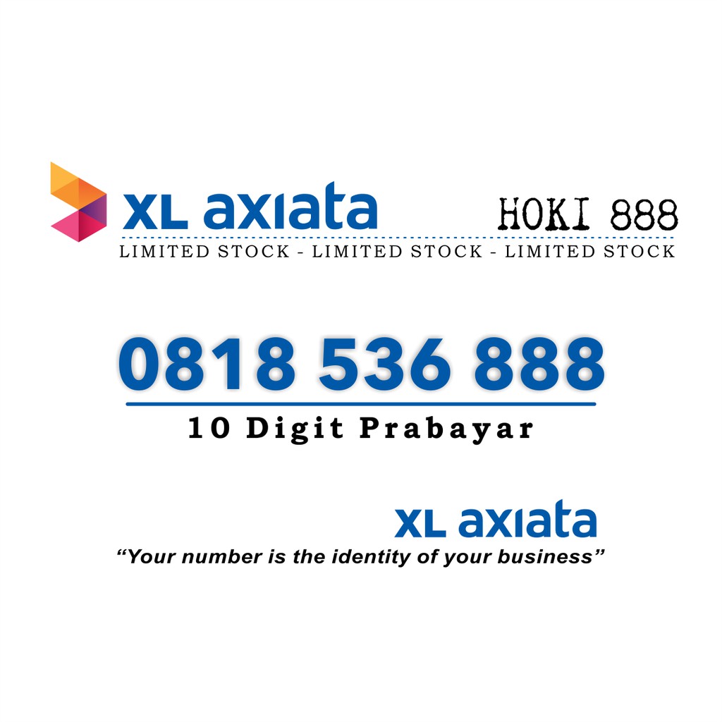 NOMOR CANTIK XL 10 DIGIT PRABAYAR / NOMOR XL 10 DIGIT LANGKA / NOMOR XL 10 DIGIT HOKI 888
