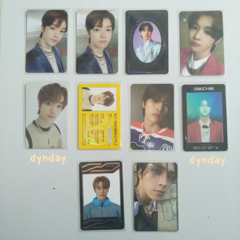 PC Photocard Sungchan Resonance Past Future Kihno Arrival Departure Yearbook Hendery Jewel Universe