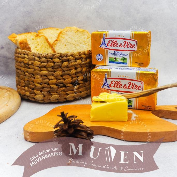 

(BISA COD) BUTTER ELLE & VIRE 200 Gr UNSALTED / MENTEGA TAWAR TERBARU Kode 1072
