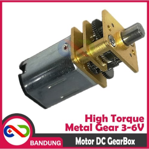 GA12-N20 N20 DC MOTOR HIGH TORQUE METAL GEAR 6V 30RPM - 60RPM
