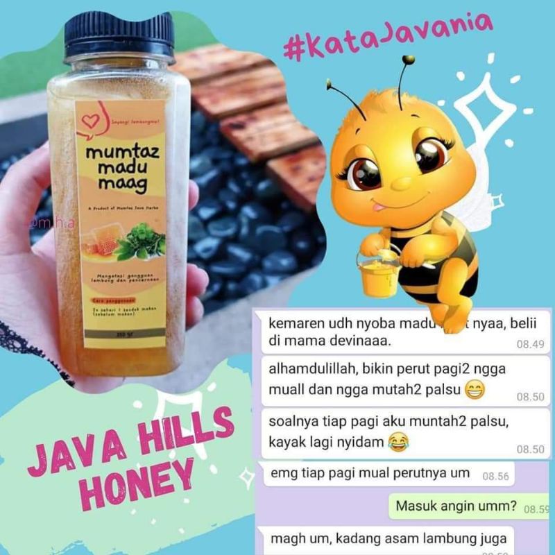 JAVAHILLS || Madu maag Java Hills 330gr / madu asam lambung / madu pencernaan