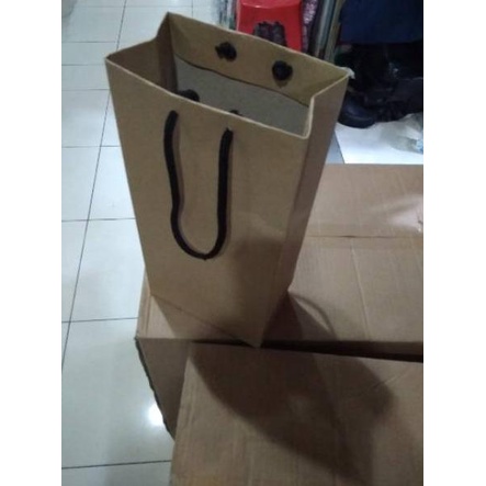 

bse Paper bag botol polos terlaris dan murah isi 12 pcs/bahan tebal ㄿ 26