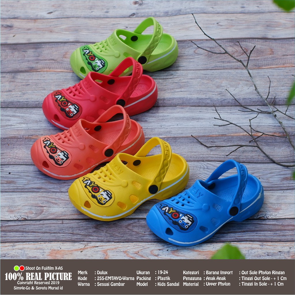 SANDAL DULUX SLOP BAIM ANAK KARAKTER TAYO DULUX 255E SIZE 19-24