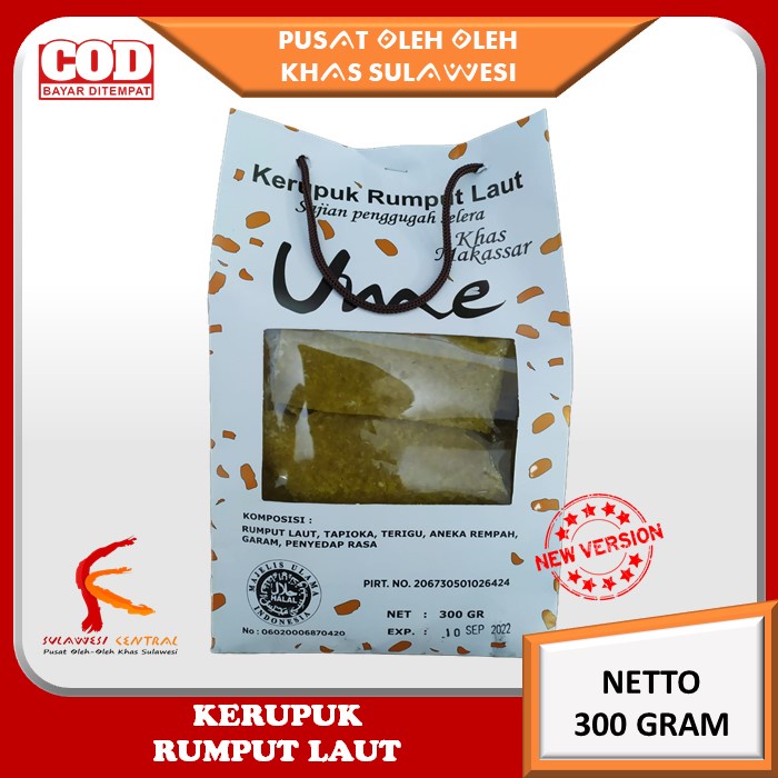 

Kerupuk Rumput Laut UME Khas Sulawesi 300 gr