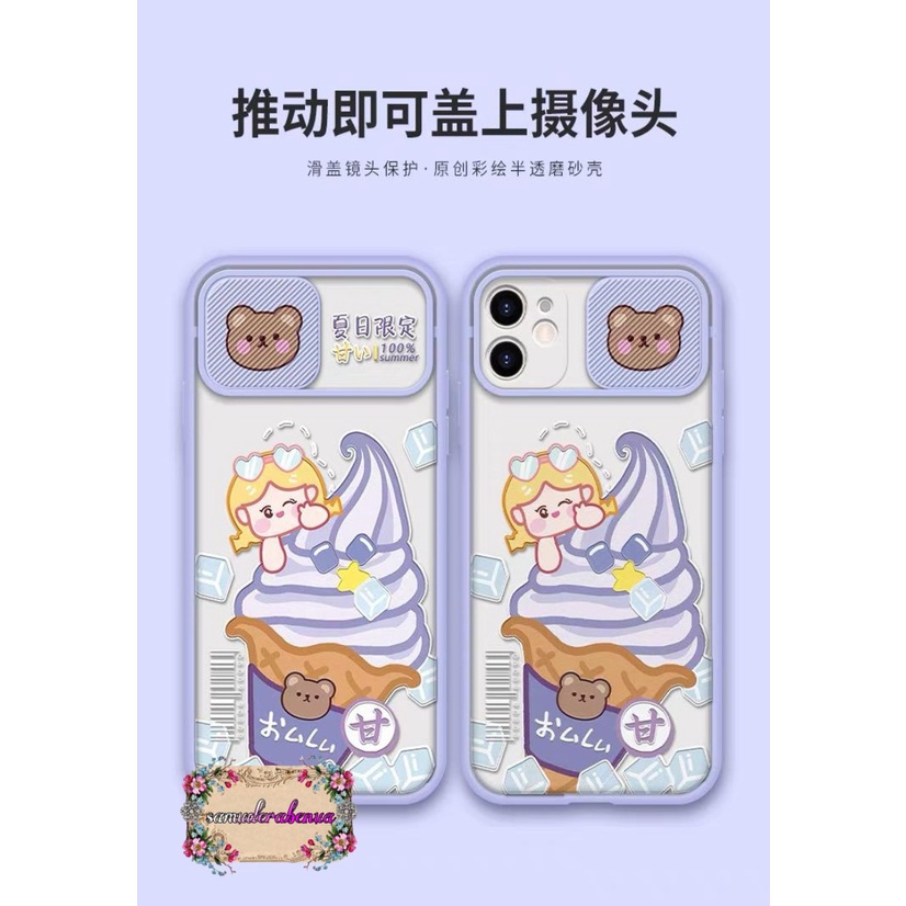 SS078 SOFTCASE slide KARAKTER  XIAOMI REDMI 8 9 9A 9C 10 NOTE 8 9 10 PRO POCO M2 SB2914