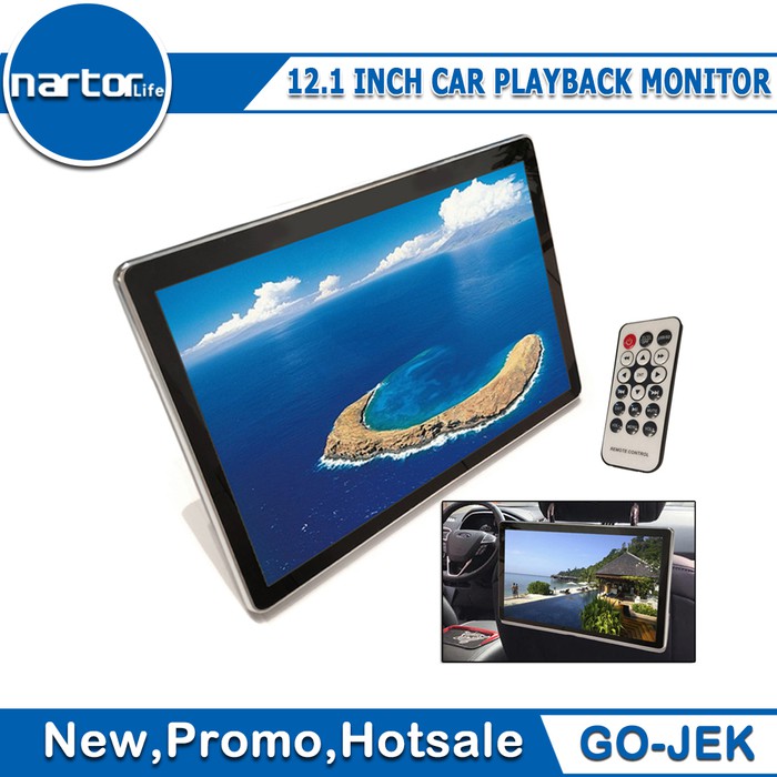 1218HD Layar TV Mobil Headrest Layar Sentuh Kursi Belakang Mobil