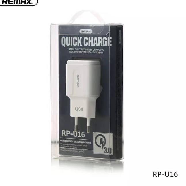 P3R1 REMAX Qucik Charge 3.0A Charger RP-U16 EU Y9B