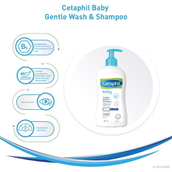 Cetaphil Baby Gentle Wash &amp; Shampoo 400ml Sabun Mandi dan Shampo untuk Perawatan Kulit Bayi