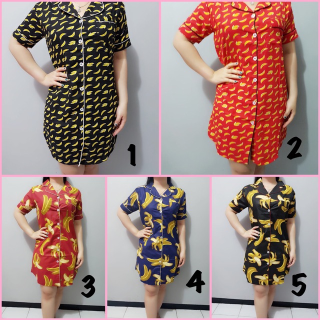 Piyama daster kekinian banana