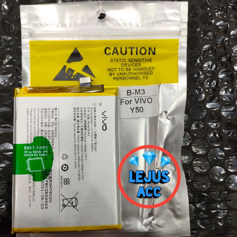 Baterai Batre Battery Vivo Y30 Y50 B-M3 B M3 original