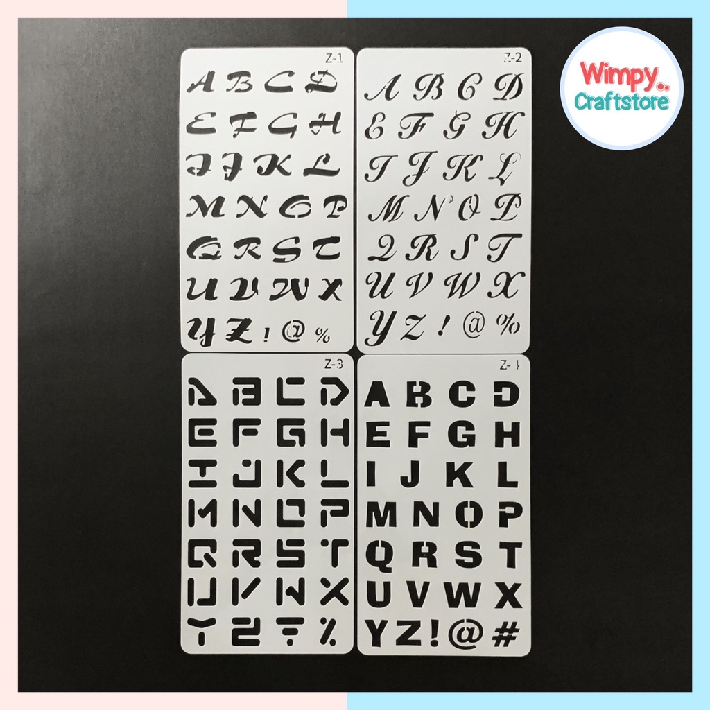 

Plastic Stencil Alfabet Nomor Stensil Dekorasi Motif Cetakan Texture Motif 10