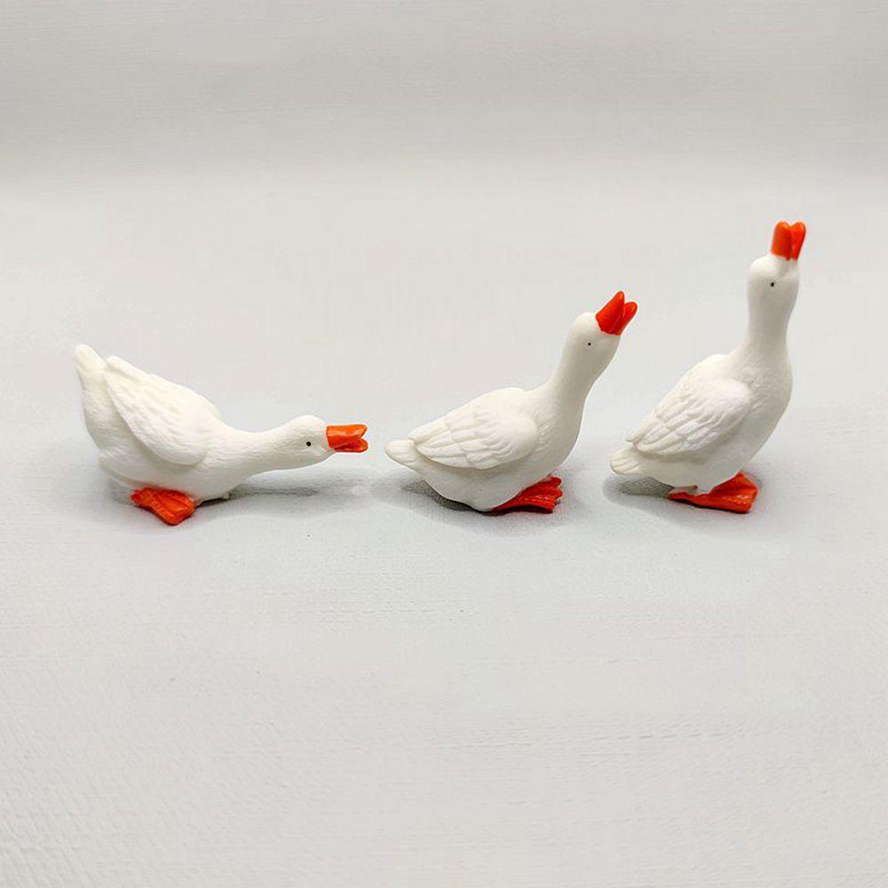 [Elegan] Patung Angsa Meja Dekorasi Taman Kawaii Aksesoris Swan Dekorasi Rumah Hadiah Orang Tua-Anak Ornamen Bonsai