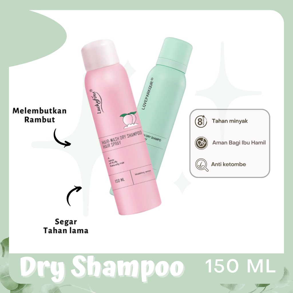 Dry Shampoo Semprotan Rambut Kering Untuk Mengembangkan Rambut Minyak 150 ML BISA COD