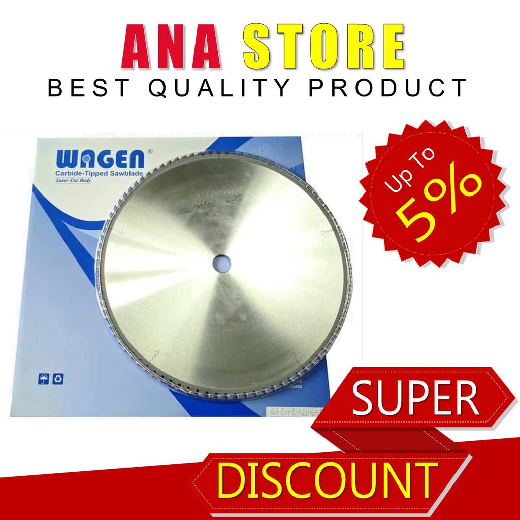Wagen Circular Saw Blade 10 Inch 255 Mm Mata Pisau Potong Besi dan Kayu