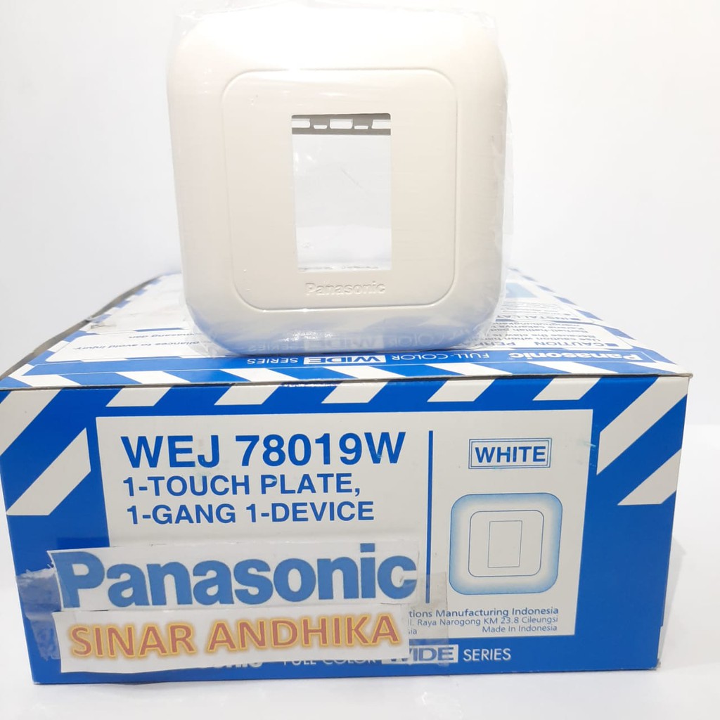 FRAME SAKLAR 1 GANG 1 DEVICE PUTIH PANASONIC WEJ 78019