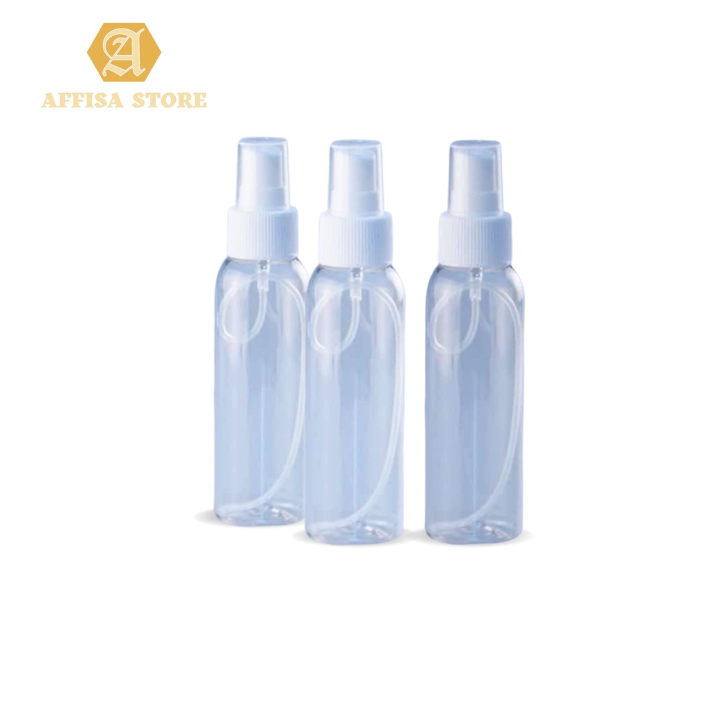 Botol pet spray 100Ml / botol spray plastik bening 100ml