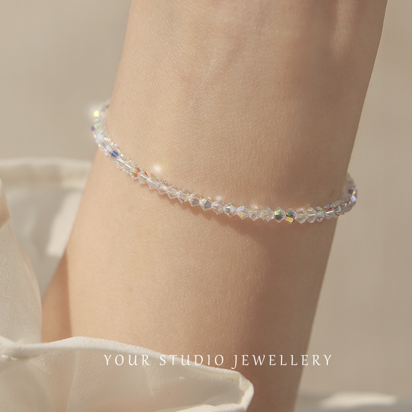 Gelang Kristal Alami Model Simple Untuk Wanita