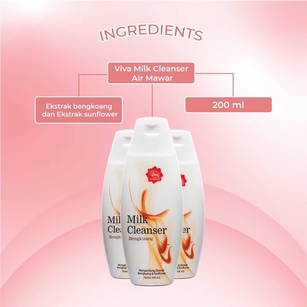 Skinhouseid Viva Milk Cleanser Air Mawar Untuk Masker Dan Lulur Original BPOM Termurah