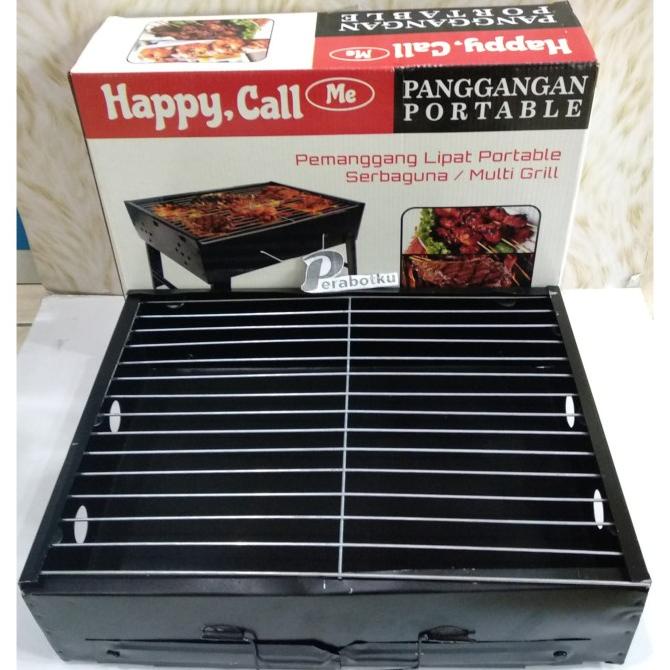 Pemanggan Portable Happy Call/Alat Pembakaran Ayam/Panggangan Sate BBQ
