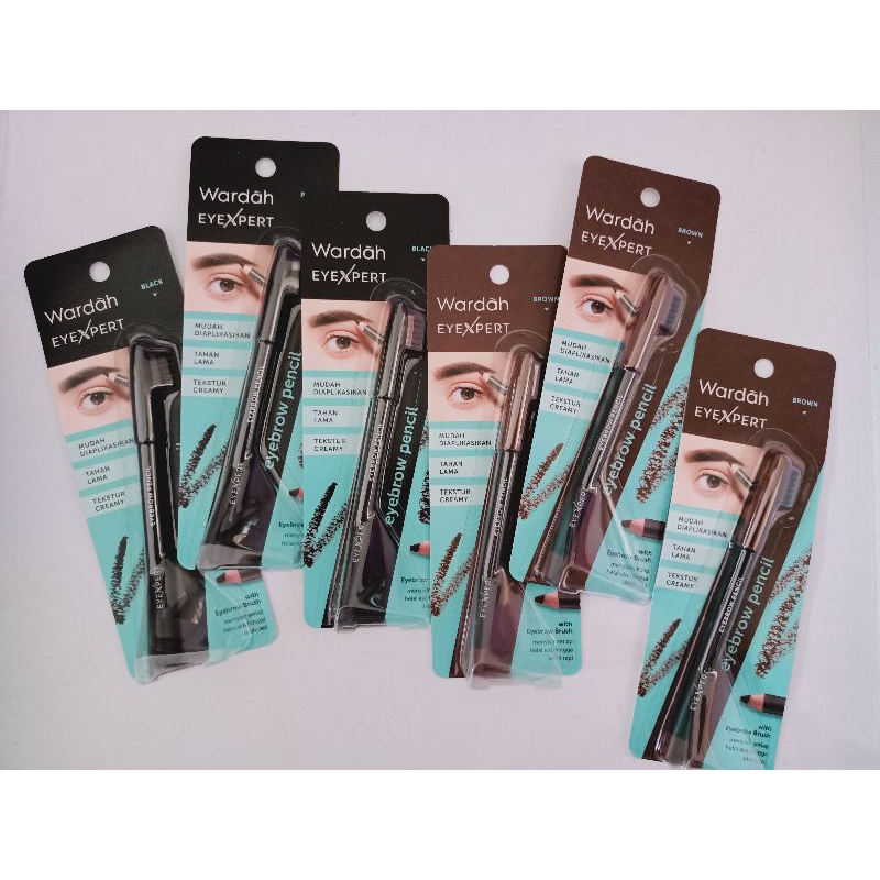 Wardah EyeBrow / EyeBrow Pensil (Pensil Alis) Black - Brown