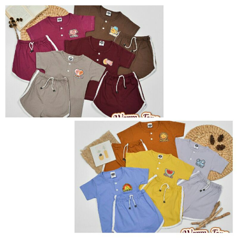 4-10th setelan anak laki laki dan perempuan/setelan harian anak unisex/baju harian anak laki laki da