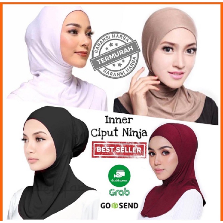 NINJA TALI Ciput Ninja Uro/Inner Hijab/Antem/Inner Simple/Dalaman Kerudung